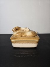 Terrine en forme de lapin en céramique vintage
