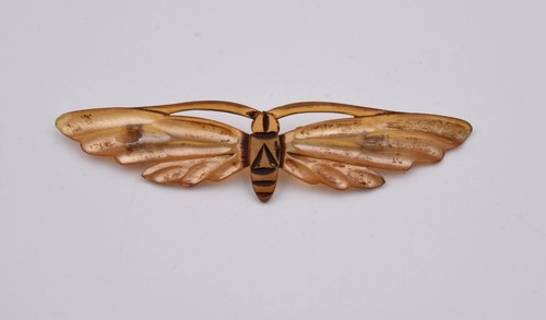 Broche art nouveau corne de - broche, en