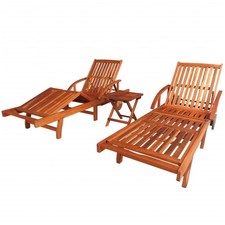 Lot de 2 transats chaise