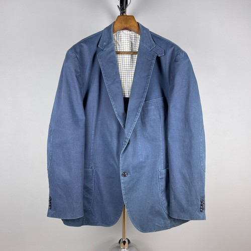 Blazer coton teint bleu - blazer,