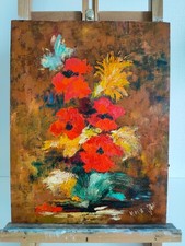 "Les Coquelicots"  Huile sur