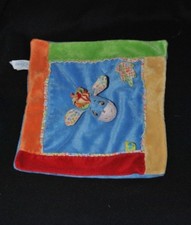 Peluche doudou bourriquet plat DISNEY BABY NICOTOY bleu abeille feuille TTBE