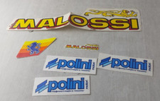 Lot d'anciens autocollants / stickers, Malossi, Polini, vintage