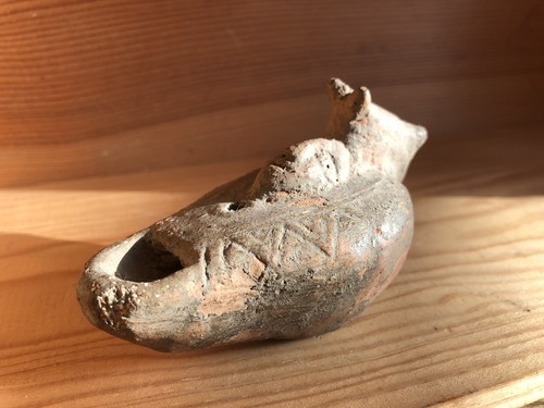 Lampe huile terre - en, cuite