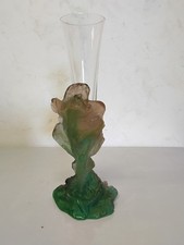 Vase En Cristal DAUM Et Pâte