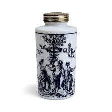 Vtg Lubin Paris Opaline Glass