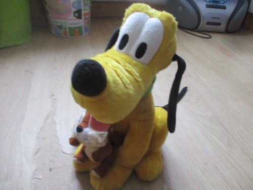 Grande peluche pluto chien - grande,