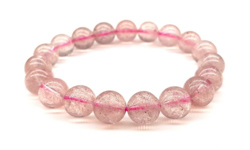 Fraise quartz rose bracelet - fraise,
