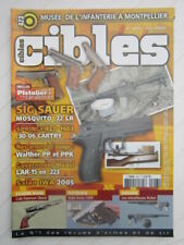 CIBLES N° 423 /SIG SAUER mosquito .22 LR/ Springfield 1903/ Walther PP, PPK