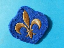 ECUSSON  PATCH  TISSU  VINTAGE LYS FLEUR ROYALISTE SCOUT LILLE  
