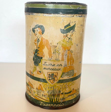 Ancienne Boîte publicitaire fer lithographié ELESCA -SUCRE- Région NIVERNAIS