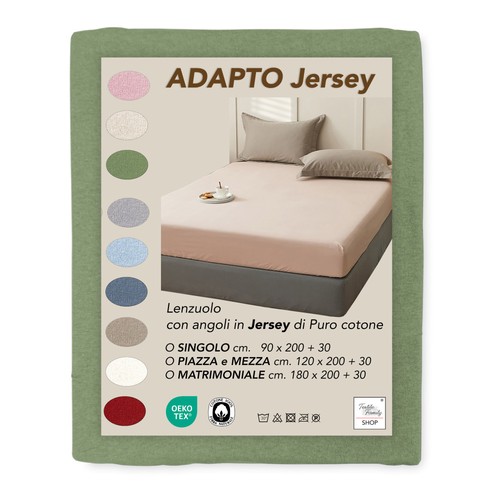 Draps housse jersey - draps, vert