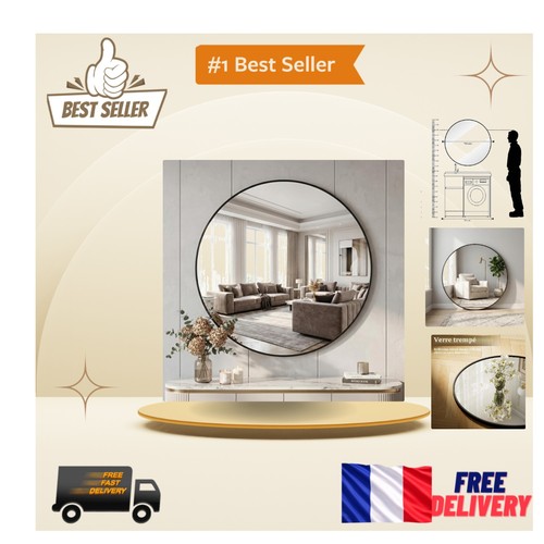 Miroir mural rond cm - miroir,
