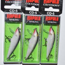 3 lures rapala cd-5 cd05 s