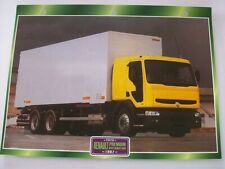 CARTE FICHE CAMION PORTEUR RENAULT PREMIUM DISTRIBUTION 1997