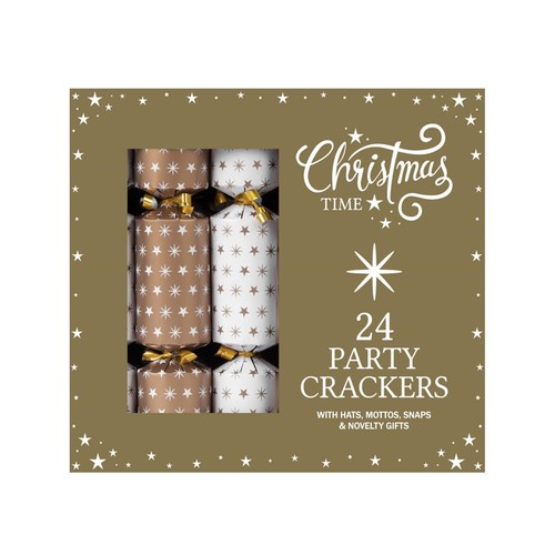 Paquet noël fête crackers - 24,