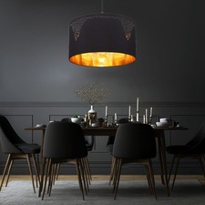 Suspension Lampe De Table Noir Or LED Lampe De Cuisine H 120 Cm