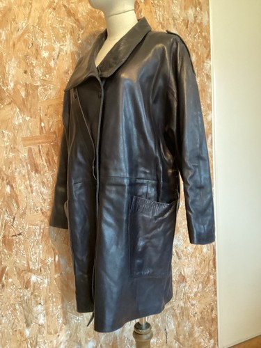 Manteau cuir vachette - cuir,