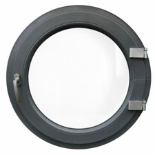 Fenêtre ronde à la française PVC Oeil de boeuf Anthracite lisse 7016