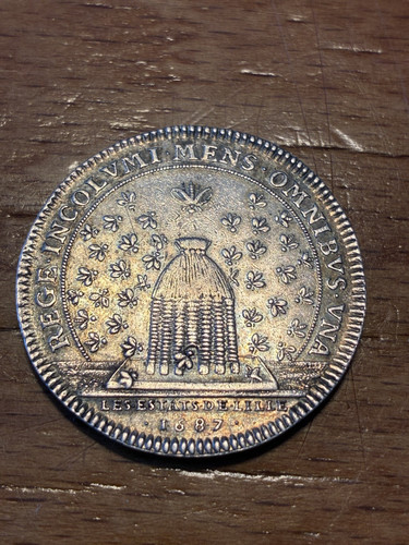 Jeton argent louis xiv roi - jeton,