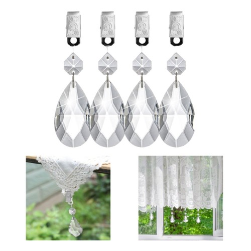 4pcs larme argentée - larme, pour