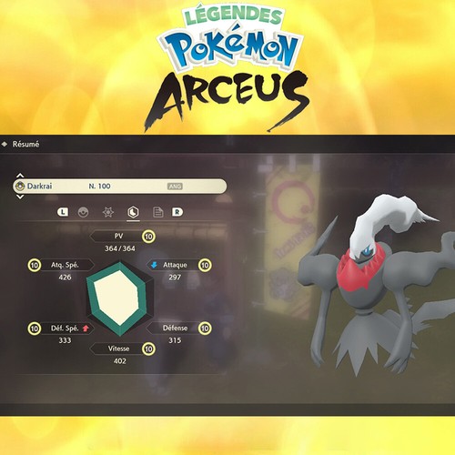 Darkrai niveaux effort max - niveaux, d'effort