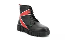 KicKers Bottine Kick Fabuleux Noir Rouge 910624-5083