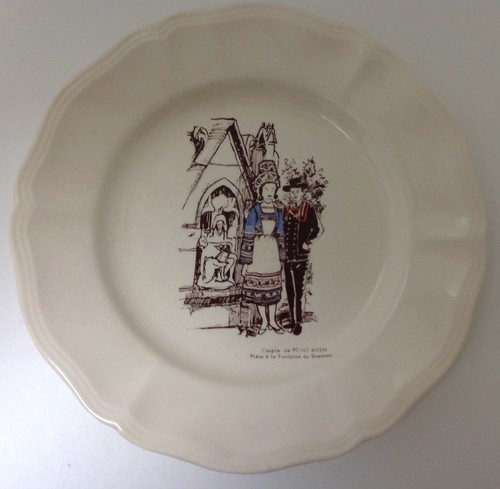 Ancienne assiette dessert - ancienne,