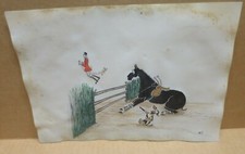 Chasse courre gouache - a,