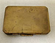 Ancien poudrier en métal doré laiton STRATTON ENGLAND