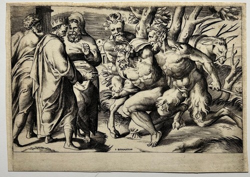 Giulio bonasone deux satyres - giulio,