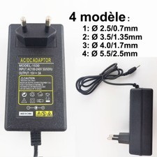 15V 3A UE Plug Chargeur AC 100-240V À DC 15V 3000mA  Adaptateur alimentation