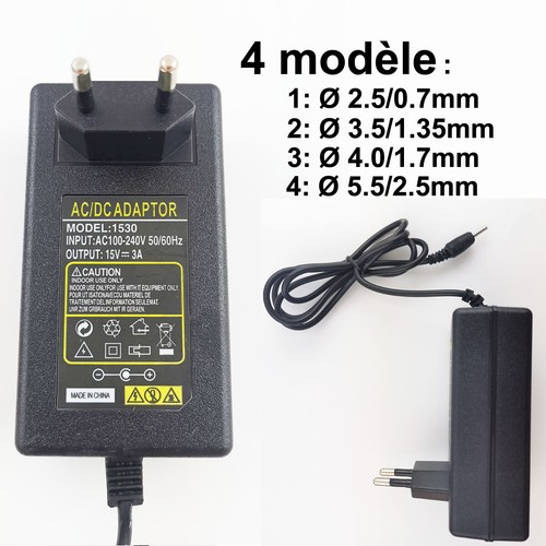 15v plug chargeur ac - 15v, ue
