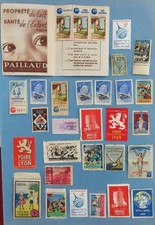 petit vrac timbres vignettes tuberculose et divers cf 3 photos - tous états