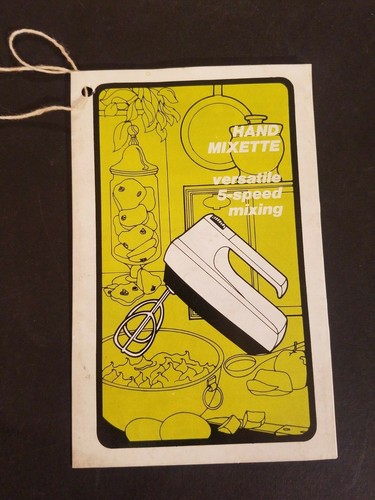 Vintage sears hand mixette - vintage,