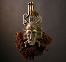 Masque Sénoufo Africain Bois