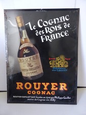plaque metal publicitaire cognac rouyer guillet advertising metal plate