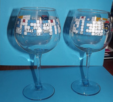 2 beaux  verres a pied pastis