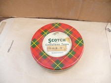 ancienne boite de rouleau de "SCOTCH" en métal émaillé