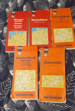 LOT de 5 Cartes Routières