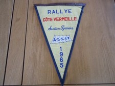 FANION VINTAGE CAMPING CARAVANING ACCCF RALLYE CÔTE VERMEILLE PERPIGNAN PYRENEE