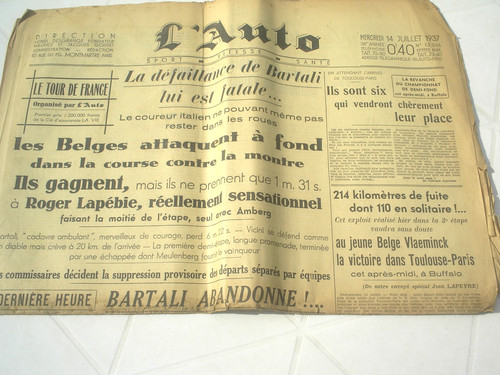 Auto 1937 tour de - l'auto, 14/07/1937
