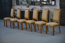Ensemble de 6 chaises Art Déco dans le goût de Maxime Old 1940's
