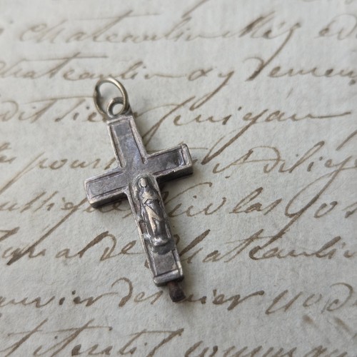 Croix reliquaire argent - en,