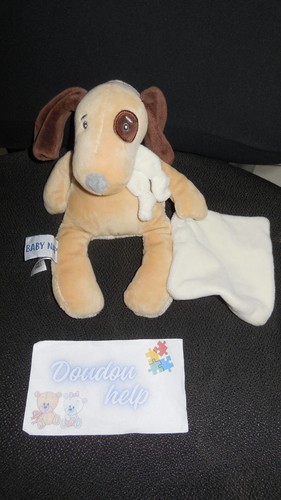 Doudou peluche chien beige - doudou,