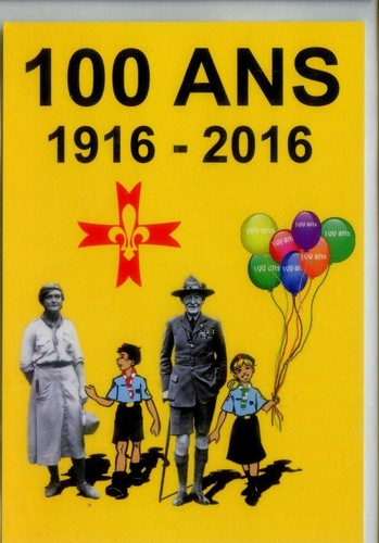 Carte postale scoute 100 - postale,