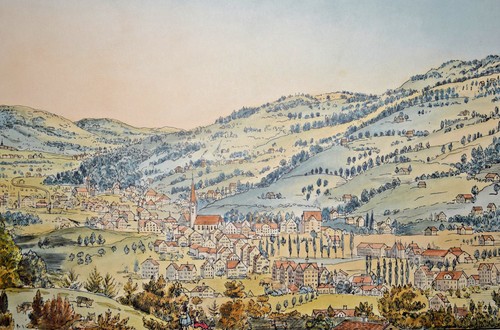 Ebnat kappel gravure suisse - gravure,