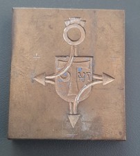 Matrice en bronze insigne