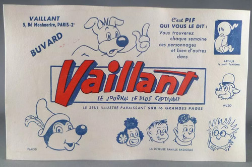 Pif gadget buvard vaillant - pif,