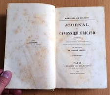 NAPOLEON - JOURNAL du CANONNIER BRICARD, 1792-1802.  Edition Originale 1891.